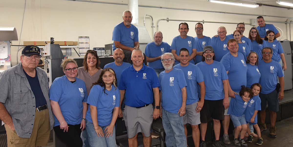 wide view of the Aloma Printing Staff