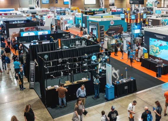 a tradeshow at the orlando convention center